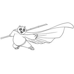 Disegno da colorare: kung fu panda (Film animati) #73410 - Pagine da Colorare Stampabili Gratuite