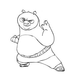 Disegno da colorare: kung fu panda (Film animati) #73420 - Pagine da Colorare Stampabili Gratuite