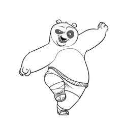 Disegno da colorare: kung fu panda (Film animati) #73425 - Pagine da Colorare Stampabili Gratuite