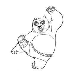 Disegno da colorare: kung fu panda (Film animati) #73427 - Pagine da Colorare Stampabili Gratuite