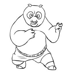 Disegno da colorare: kung fu panda (Film animati) #73506 - Pagine da Colorare Stampabili Gratuite