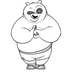 Disegno da colorare: kung fu panda (Film animati) #73565 - Pagine da Colorare Stampabili Gratuite