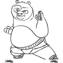 Disegno da colorare: kung fu panda (Film animati) #73601 - Pagine da Colorare Stampabili Gratuite