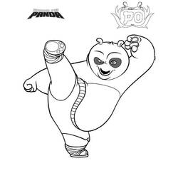 Disegno da colorare: kung fu panda (Film animati) #73610 - Pagine da Colorare Stampabili Gratuite