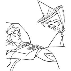 Disegno da colorare: La bella addormentata (Film animati) #130871 - Pagine da Colorare Stampabili Gratuite