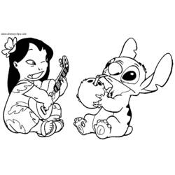 Disegno da colorare: Lillo & Stitch (Film animati) #44948 - Pagine da Colorare Stampabili Gratuite