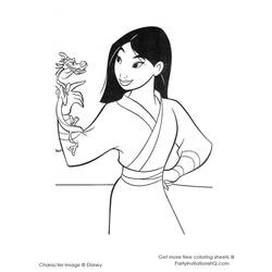 Disegno da colorare: Mulan (Film animati) #133631 - Pagine da Colorare Stampabili Gratuite