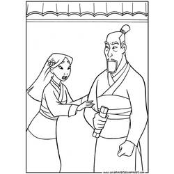 Disegno da colorare: Mulan (Film animati) #133666 - Pagine da Colorare Stampabili Gratuite