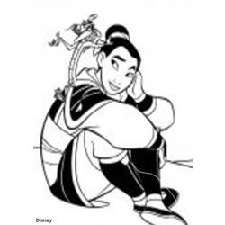 Disegno da colorare: Mulan (Film animati) #133676 - Pagine da Colorare Stampabili Gratuite
