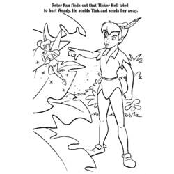 Disegno da colorare: Peter Pan (Film animati) #128955 - Pagine da Colorare Stampabili Gratuite