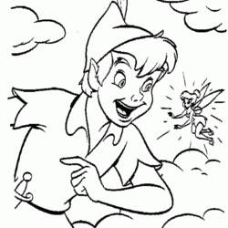 Disegno da colorare: Peter Pan (Film animati) #129075 - Pagine da Colorare Stampabili Gratuite