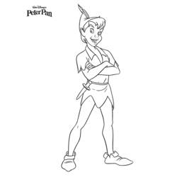 Disegno da colorare: Peter Pan (Film animati) #129080 - Pagine da Colorare Stampabili Gratuite