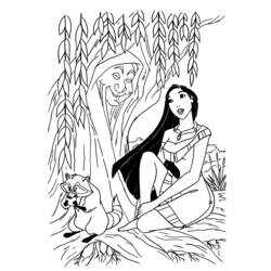 Disegno da colorare: Pocahontas (Film animati) #131329 - Pagine da Colorare Stampabili Gratuite