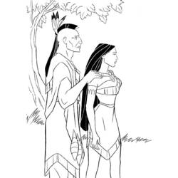 Disegno da colorare: Pocahontas (Film animati) #131365 - Pagine da Colorare Stampabili Gratuite