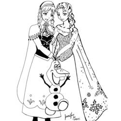 Disegno da colorare: Regina delle nevi (Film animati) #71772 - Pagine da Colorare Stampabili Gratuite