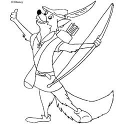 Disegno da colorare: Robin Hood (Film animati) #132986 - Pagine da Colorare Stampabili Gratuite