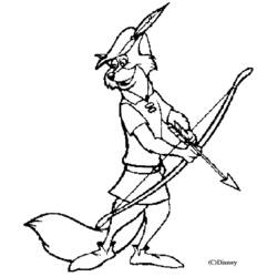 Disegno da colorare: Robin Hood (Film animati) #133003 - Pagine da Colorare Stampabili Gratuite