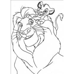 Disegno da colorare: Simba (Film animati) #170002 - Pagine da Colorare Stampabili Gratuite