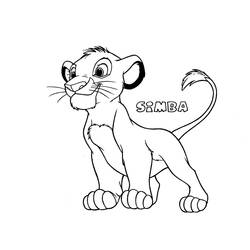 Disegno da colorare: Simba (Film animati) #170003 - Pagine da Colorare Stampabili Gratuite