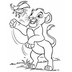Disegno da colorare: Simba (Film animati) #170007 - Pagine da Colorare Stampabili Gratuite