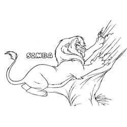 Disegno da colorare: Simba (Film animati) #170016 - Pagine da Colorare Stampabili Gratuite