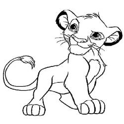 Disegno da colorare: Simba (Film animati) #170032 - Pagine da Colorare Stampabili Gratuite