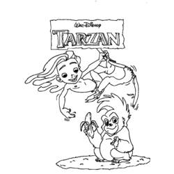Disegno da colorare: Tarzan (Film animati) #131082 - Pagine da Colorare Stampabili Gratuite