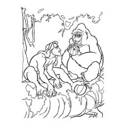 Disegno da colorare: Tarzan (Film animati) #131083 - Pagine da Colorare Stampabili Gratuite