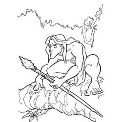 Disegno da colorare: Tarzan (Film animati) #131101 - Pagine da Colorare Stampabili Gratuite