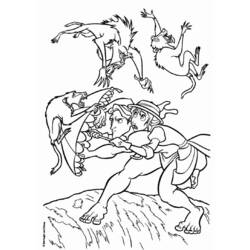 Disegno da colorare: Tarzan (Film animati) #131120 - Pagine da Colorare Stampabili Gratuite