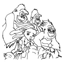 Disegno da colorare: Tarzan (Film animati) #131131 - Pagine da Colorare Stampabili Gratuite
