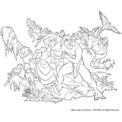 Disegno da colorare: Tarzan (Film animati) #131179 - Pagine da Colorare Stampabili Gratuite