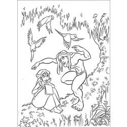 Disegno da colorare: Tarzan (Film animati) #131181 - Pagine da Colorare Stampabili Gratuite