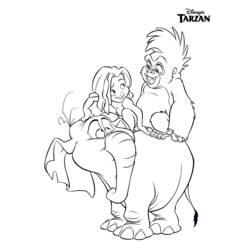 Disegno da colorare: Tarzan (Film animati) #131208 - Pagine da Colorare Stampabili Gratuite