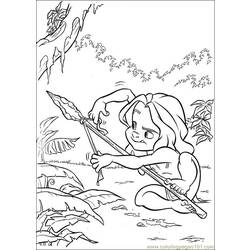 Disegno da colorare: Tarzan (Film animati) #131227 - Pagine da Colorare Stampabili Gratuite