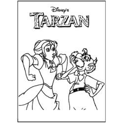 Disegno da colorare: Tarzan (Film animati) #131239 - Pagine da Colorare Stampabili Gratuite