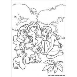 Disegno da colorare: Tarzan (Film animati) #131257 - Pagine da Colorare Stampabili Gratuite