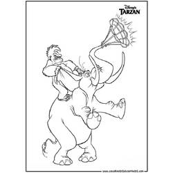 Disegno da colorare: Tarzan (Film animati) #131260 - Pagine da Colorare Stampabili Gratuite