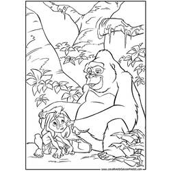 Disegno da colorare: Tarzan (Film animati) #131263 - Pagine da Colorare Stampabili Gratuite