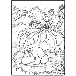 Disegno da colorare: Tarzan (Film animati) #131297 - Pagine da Colorare Stampabili Gratuite