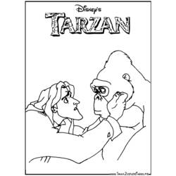 Disegno da colorare: Tarzan (Film animati) #131307 - Pagine da Colorare Stampabili Gratuite