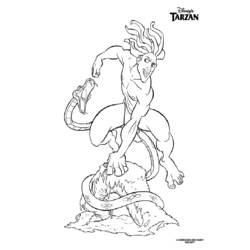 Disegno da colorare: Tarzan (Film animati) #131308 - Pagine da Colorare Stampabili Gratuite