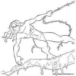 Disegno da colorare: Tarzan (Film animati) #131321 - Pagine da Colorare Stampabili Gratuite