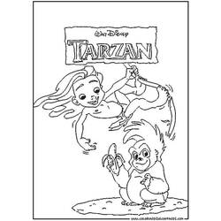 Disegno da colorare: Tarzan (Film animati) #131326 - Pagine da Colorare Stampabili Gratuite