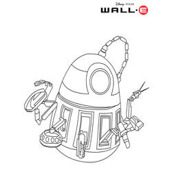 Disegno da colorare: Wall-E (Film animati) #132013 - Pagine da Colorare Stampabili Gratuite