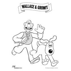 Disegne da colorare: Wallace e Gromit - Pagine da Colorare Stampabili Gratuite