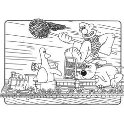 Disegno da colorare: Wallace e Gromit (Film animati) #133466 - Pagine da Colorare Stampabili Gratuite