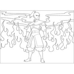 Disegni da colorare: Avatar - La Leggenda di Aang - Pagine da Colorare Stampabili Gratuite