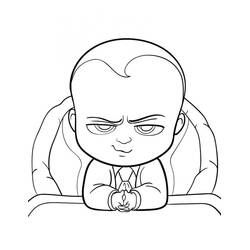Disegni da colorare: Baby Boss - Pagine da Colorare Stampabili Gratuite