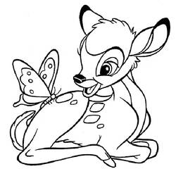 Disegni da colorare: Bambi - Pagine da Colorare Stampabili Gratuite
